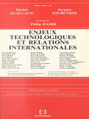 cover image of Enjeux technologiques et relations internationales